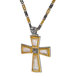 Κολιέ Anastasios Creations ασήμι 925 με σταυρό ST5