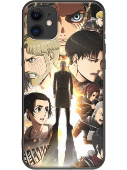 Θήκη Attack On Titan iPhone 11 Black TPU (Μαύρη Σιλικόνη)