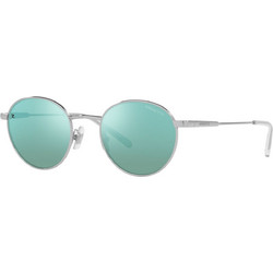 Arnette AN3084 740/25 Ανδρικά Γυαλιά Ηλίου Στρογγυλά Μεταλλικά Ασημί με Μπλε Polarized Φακό