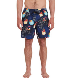 Volcom Novelty Trunk Ανδρικό Μαγιό Σορτς με Σχέδια Navy Μπλε A2512201-BPT