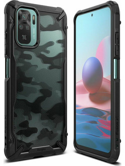 Θήκη Ringke Fusion X Back Cover για Xiaomi Redmi Note 10 / Redmi Note 10S - Μαύρο Παραλλαγή