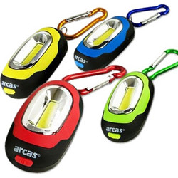 Arcas COB Carabiner 30702437 Φακός Μπρελόκ Μπαταρίας Led 30lm