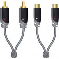 Sinox SXA-4302 male rca to female rca extension - 2 meters
