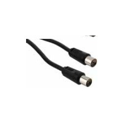 Καλώδιο Κεραίας Coax Male to Coax Female 1.5m Black 12-05020-2