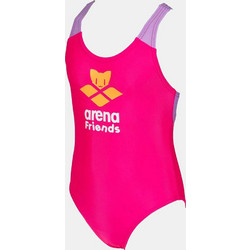 Arena Logo Cats Αθλητικό Παιδικό Μαγιό Ολόσωμο για Κορίτσι Φούξια 004172-990