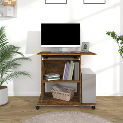 vidaXL Γραφείο Υπολογιστή Ξύλινο 80x50x75cm 815543