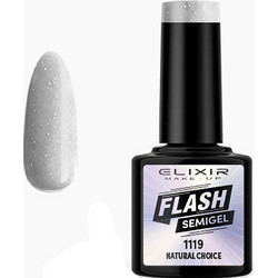 Elixir SemiGel Flash 1119 Natural Choice Glitter Ημιμόνιμο Βερνίκι Νυχιών 8ml