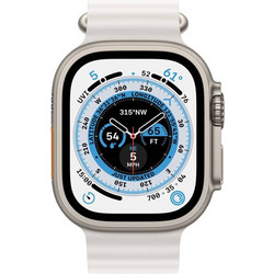 Apple Watch Ultra Cellular 49mm Titanium Ocean Band White