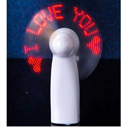 Ανεμιστήρας Mini με Φωτεινό Κείμενο led - 456073 - White
