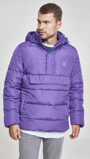 Urban Classics Pull Over Puffer Jacket TB2424-Violet