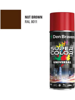 Den Braven Super Color Universal Σπρέι Βαφής Brown Gloss 400ml