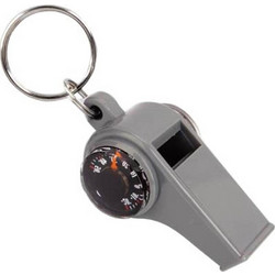 MUNKEES - 3 FUNCTION WHISTLE COMPASS & THERMOMETER