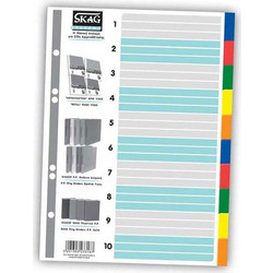 SKAG ΔΙΑΧΩΡΙΣΤΙΚΑ ΧΡΩΜΑΤΙΣΤΑ PP 17X25 10 ΘΕΜΑΤΑ