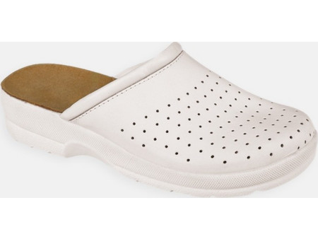 Δερμάτινες Παντόφλες Crocs AXON LEATHER SLIPPER - Λευκό