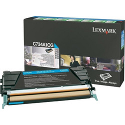 Lexmark C734A1CG Cyan Toner