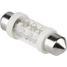 DM-0076 . LED Αυτοκινήτου 12V 10x36-6LED Sv8,5 λευκό