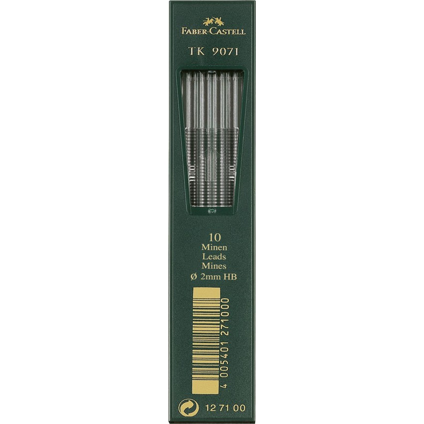 Μύτες για μηχανικό μολύβι Faber Castell 10τμχ TK 9071 2mm HB (127100)