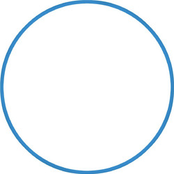 Χούλα-Χουπ HQ 70cm - Φ19mm - 280gr, Μπλε