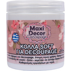 Κόλλα decoupage soft 250ml MAXI DECOR 430000984