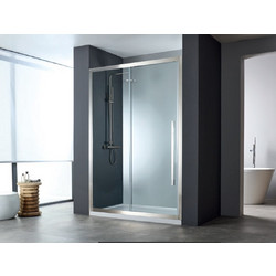 Devon Noxx Slider 1 Σταθερό+1 Συρόμενο Φύλλο 162-165 εκ. Inox Brushed PVD SLN160C-111+2τεμ.Ν3/200-111