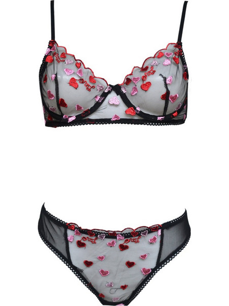 LAURA SET ΣΟΥΤΙΕΝ+STRING ΔΑΝΤΕΛΩΤΑ ΕΣΩΡΟΥΧΑ - ΕΜΠΡΙΜΕ ΜΑΥΡΟ