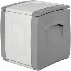 Homeplast Μπαούλο Αποθήκευσης Εξωτερικού Χώρου Strong Box Compact Πλαστικό 100lt Γκρι-Ανθρακί Μ50xΠ54xΥ57cm 5200310902499
