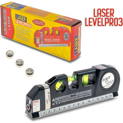 Αλφάδι Φορητό με Μέτρο και Λείζερ Levelpro3