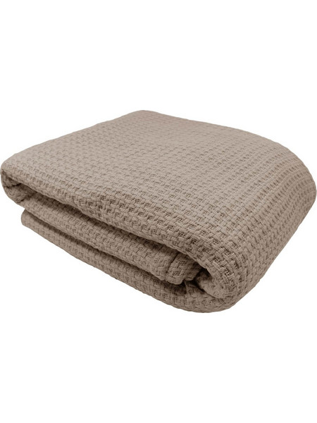 Amo la Casa Κουβέρτα Μονή Πικέ 150Χ200 - Bio Cotton Μπεζ