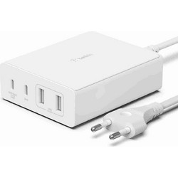 Belkin Φορτιστής με 2 Θύρες USB-A & 2 Θύρες USB-C 108W Power Delivery White WCH010vfWH