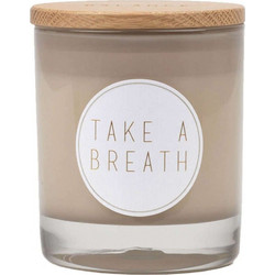 Αρωματικό Κερί Take A Breath LBTRD0015564 8x9cm Multi Raeder Ξύλο,Γυαλί