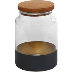 Δοχείο Alfa Blue/Gold γυάλινο με καπάκι 890ml 10x14,5cm Espiel RAB644