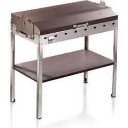 Pitsilos BBQ 800 GLV 123 Μεταλλική Ψησταριά Κάρβουνου με Καπάκι Επιφάνειας 75x35cm