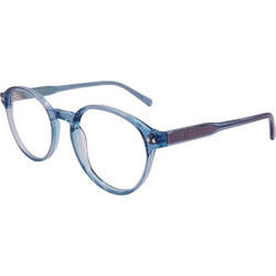 Eyecroxx EC621 Σκελετός Γυαλιών Οράσεως με Clip-On Κοκάλινος Μπλε