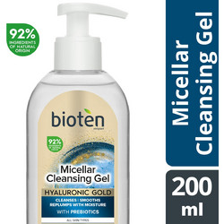 Bioten Hyaluronic Gold Micellar Gel Ντεμακιγιάζ 200ml