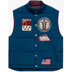Franklin & Marshall Αμάνικο Ανδρικό Μπουφάν Navy Μπλε JM8037.000.8010CRP-252