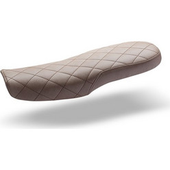 C-Racer Honda CX500 Scrambler seat ABS Plastic Material, 20 mm Seat Foam Thickness (C Racer - CRR-0057-081 Dark Brown Square Stitching Type Brown Thread Color)