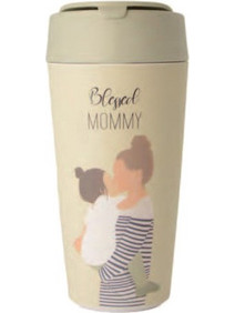 Chic Mic Ποτήρι Bamboo με Καπάκι Blessed Mommy 420ml BPD130