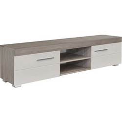 Matis Έπιπλο Τηλεόρασης Ξύλινο Λευκό Μ180xΠ40xΥ45.4cm Barcelona 670158