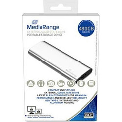 MediaRange MR1102 480GB Εξωτερικός Σκληρός Δίσκος SSD 2.5" USB 3.1 USB-C Silver