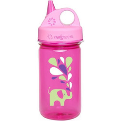 Nalgene Grip-N-Gulp Elephant Παιδικό Μπουκάλι Πλαστικό BPA Free Ροζ 350ml