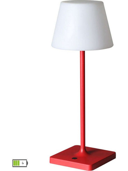 Viokef 4276102 Πορτατίφ Αφής LED με Μπαταρία Λευκό Κόκκινο Φ15xΥ38cm