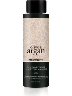 Macrovita Olive & Argan Φυτικό Conditioner για Επανόρθωση 200ml