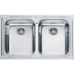 Franke Logica LOL 620 Ένθετος Νεροχύτης Inox Σαγρέ 86x50cm