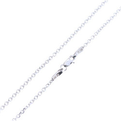 Αλυσίδα 14 Κ, λευκή, στρογγυλή διαμαντέ 60 cm, 1712