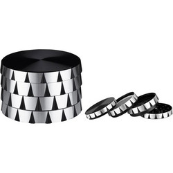 Grinder Τρίφτης CNC Silver Black 55mm - 4 Parts