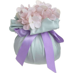 Διακοσμητικό Πουγκί 3-70-151-0420 Φ15x16cm Veraman-Pink Inart Πλαστικό, Ύφασμα