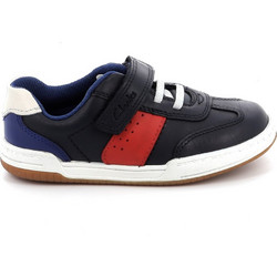 Clarks Fawnfanity Παιδικά Sneakers Navy Μπλε 26170649