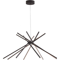 LUCE SHANGHAI-S8 NER Κρεμαστό Φωτιστικό Οροφής Πολύφωτο LED Μαύρο