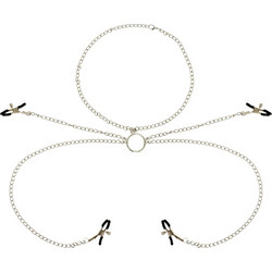 Ohmama Nipple Clamps with Chain Necklace