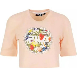 Fila Teagan Γυναικείο Αθλητικό Crop Top Κοραλί SS22SPW192-685